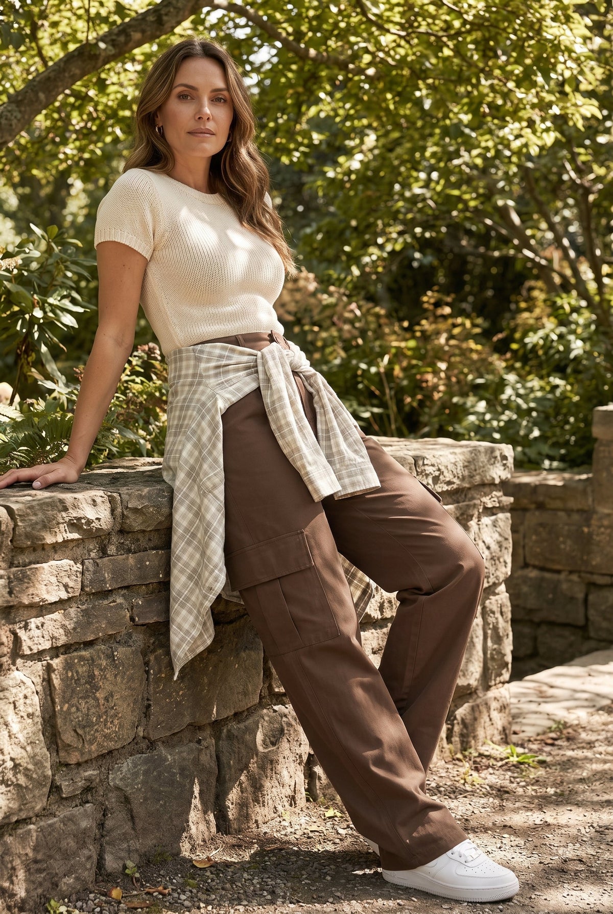 Women's Stylish Cargo Pants - lifestyle