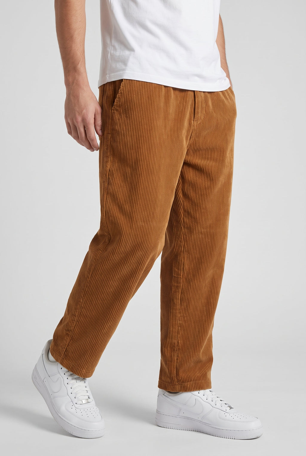 Men's Relaxed Fit Corduroy Pants - Khaki