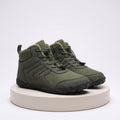 Men's Waterproof Ankle Boots with Cushioned Sole - Army Green