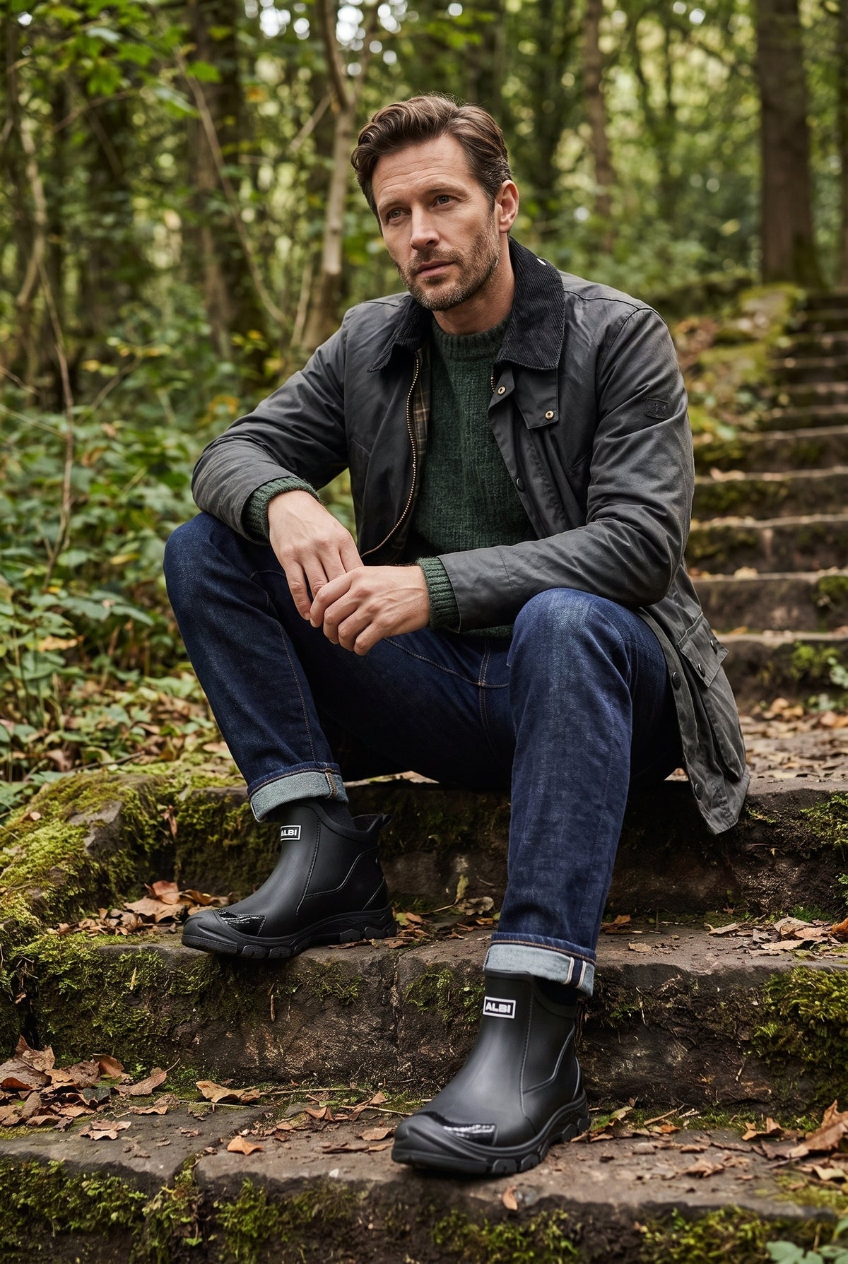 Men's Stylish Waterproof Ankle Boots - lifestyle
