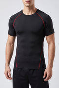 Men's Athletic Compression Shirt - Black
