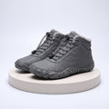 Men's Waterproof Winter Boots with Non-Slip Soles - Grey